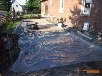 der Stellplatz entsteht