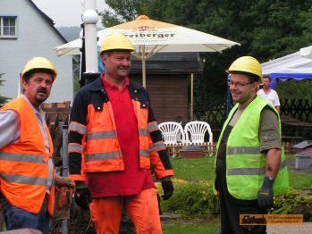 Geschafft f�r Heute / das Team a. � J. Reuter