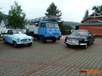 Mercedes, Skoda, Robur und Tatra kamen zum Fest. � M. Ihle