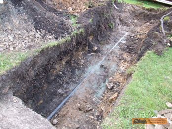 Die alte Gasversorgungsleitung.