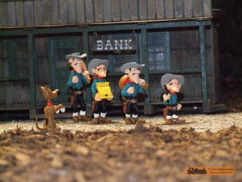 Die Dalton-Brder haben die Bank ausgeraubt!