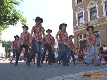 Auch fr die Line-Dance Gruppe hie es Musik an.