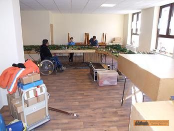 Vorn kommen nun die kleinen Anlagen.