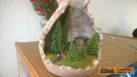 ein kleines Modell nur mit Wald