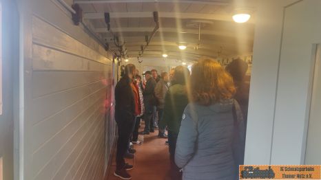 Ein Blick in den Packwagen.