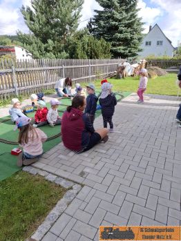 Die Gartenbahn macht am meisten Spaß!