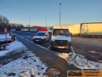Eine kleine Pause auf der Bautzener Autobahn.